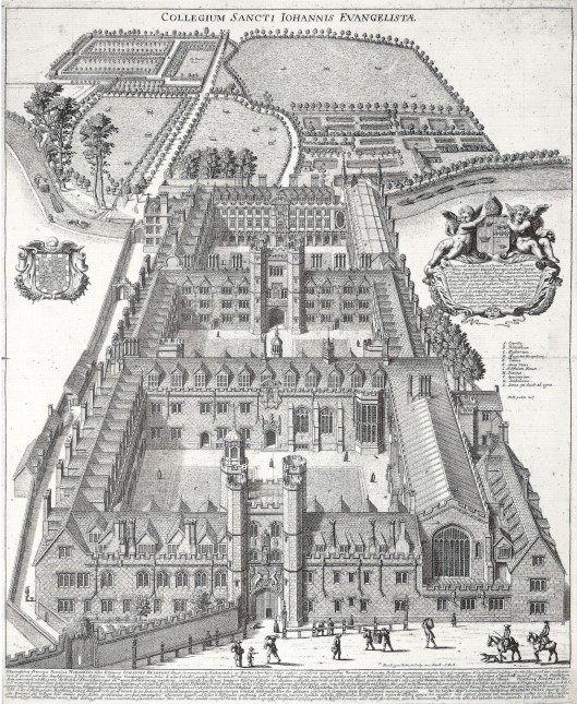 St John’s College, Cambridge, from an engraving c.1685
