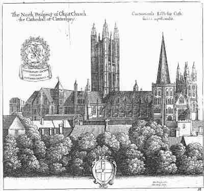 Canterbury Cathedral in the 17th century